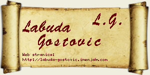 Labuda Gostović vizit kartica
